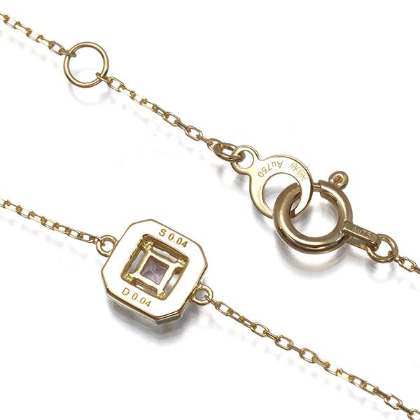 AHKAH（アーカー） ブレスレット ピンクサファイア 0.04ct ダイヤ
