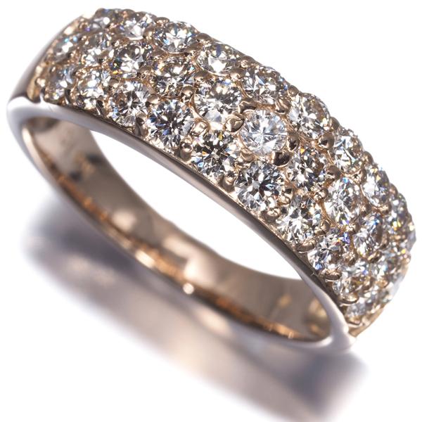 ダイヤ ダイヤモンド 1.00ct パヴェ リング K18PG 指輪 GENJ 大幅値下げ品_4