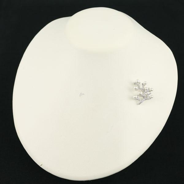 MIKIMOTO（ミキモト） ブローチ ベビーパール 真珠 3.8-4.7mm ダイヤ