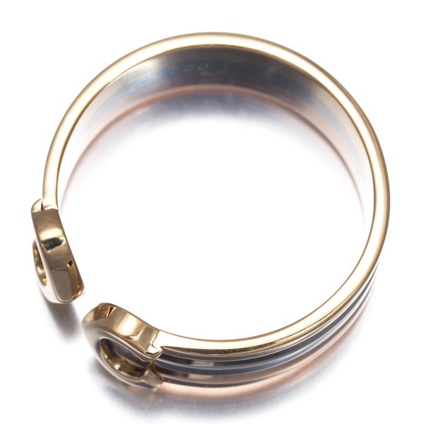 Cartier（カルティエ） リング 2C ドゥーブルC C2 スリーカラー SM 52