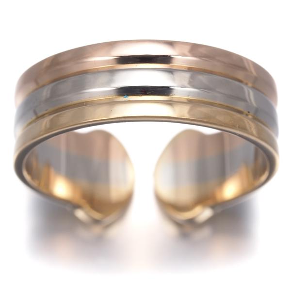 Cartier（カルティエ） リング 2C ドゥーブルC C2 スリーカラー SM 52