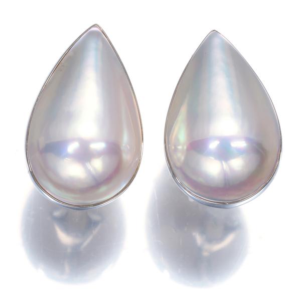 TASAKI（タサキ） イヤリング マベパール 真珠 ティアドロップ K18WG 
