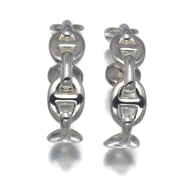 HERMES（エルメス） ピアス シェーヌダンクル アンシェネ シルバー 925