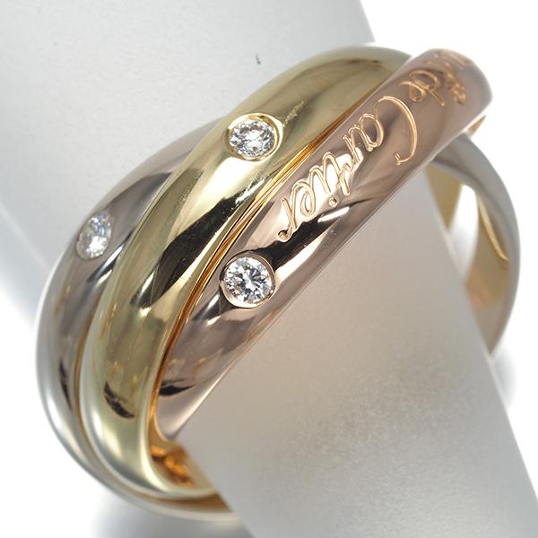 Cartier（カルティエ） トリニティリング ダイヤ ダイヤモンド スリー