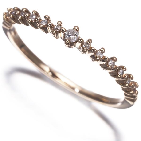 agete（アガット） リング ダイヤ ダイヤモンド 0.02ct/0.06ct ハーフ 