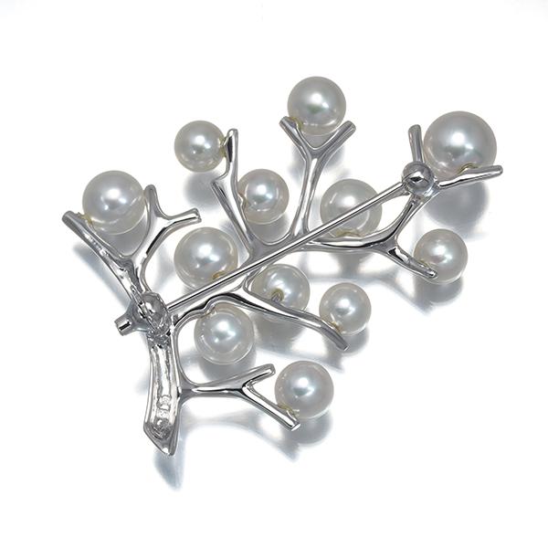 MIKIMOTO（ミキモト） ブローチ パール 真珠 4.8-6.8mm 幸福の木