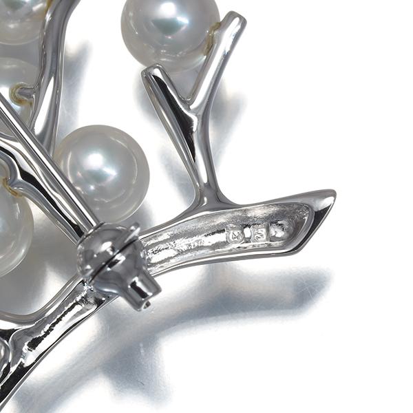 MIKIMOTO（ミキモト） ブローチ パール 真珠 4.8-6.8mm 幸福の木