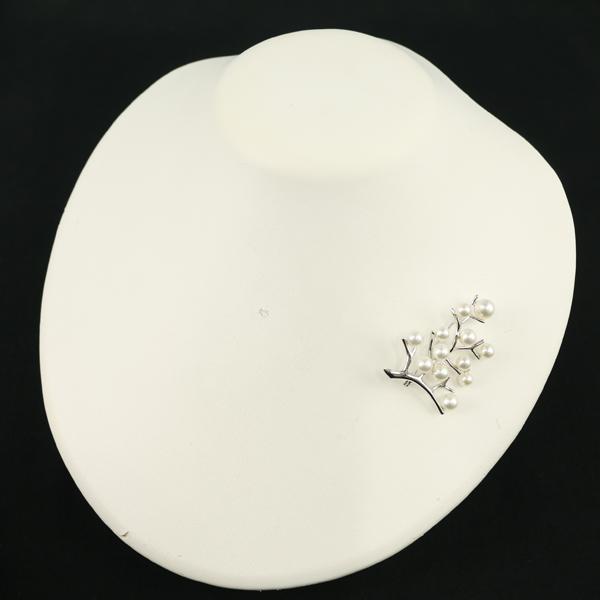 MIKIMOTO（ミキモト） ブローチ パール 真珠 4.8-6.8mm 幸福の木
