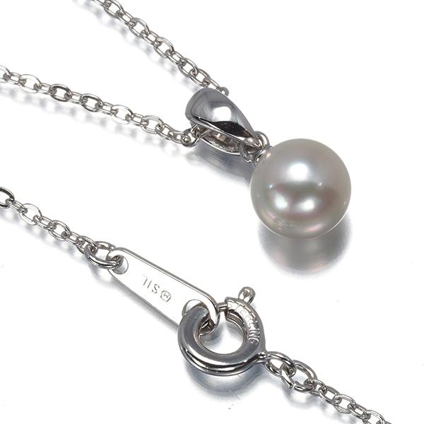 MIKIMOTO（ミキモト） ネックレス パール 真珠 7.1mm 一粒 シルバー