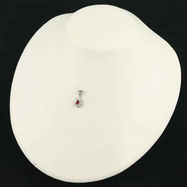 pt900 ルビー1.00ct ダイヤモンド0.26ct ネックレス トップ 【公式通販】