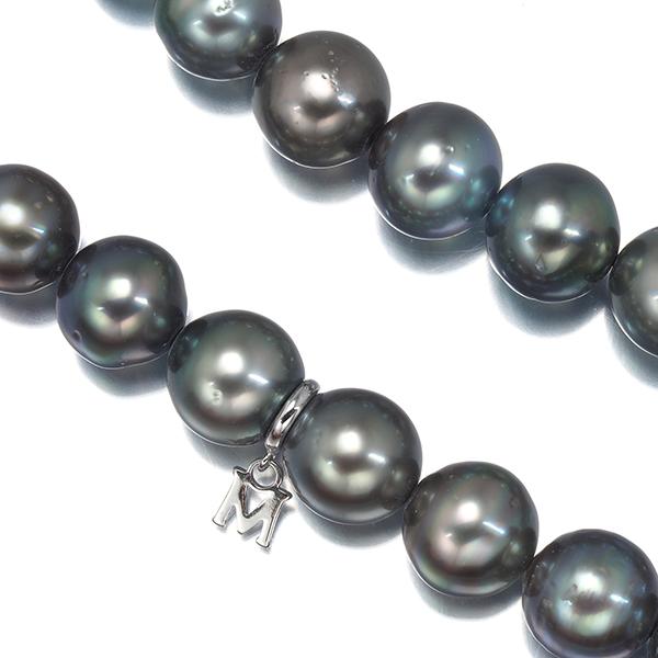 MIKIMOTO（ミキモト） ネックレス ブラックパール 真珠 8.3-11.3mm