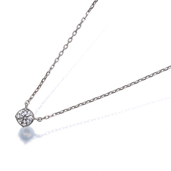 4℃（ヨンドシー） ネックレス ダイヤ ダイヤモンド 一粒 K18WG BLJ 