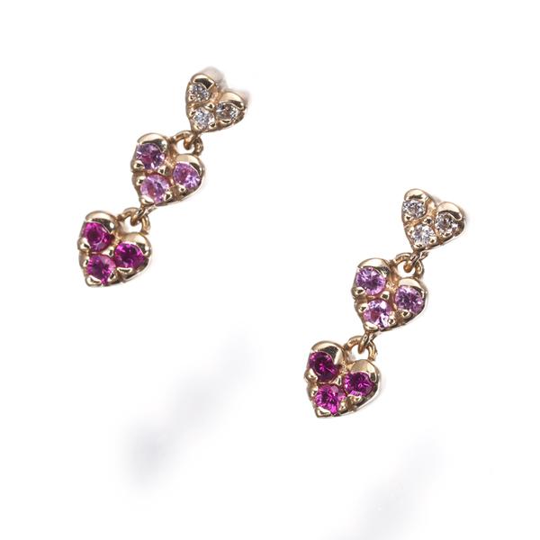 Ponte Vecchio（ポンテヴェキオ） ピアス ルビー 0.08ct サファイア 