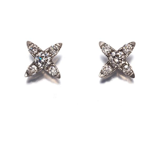 カシケイ ピアス ブラウンダイヤ ダイヤモンド 0.23ct