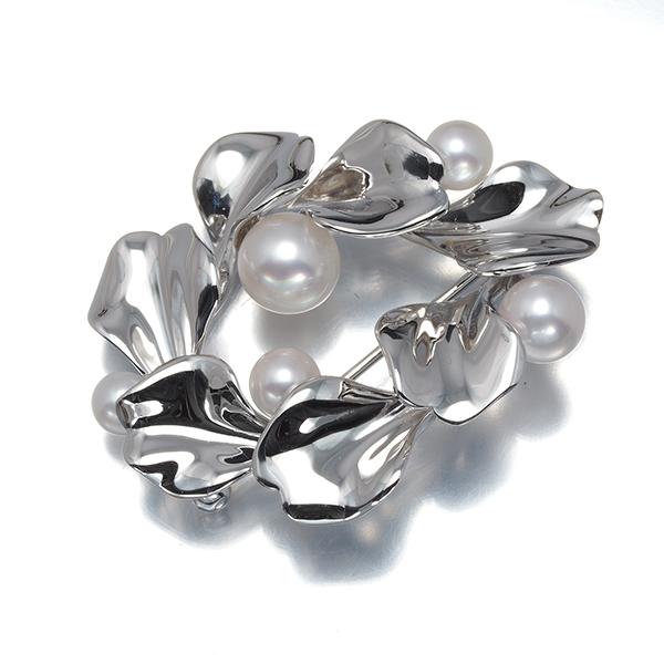 MIKIMOTO（ミキモト） ブローチ パール 真珠 4.5-7.0mm レペタルプラス