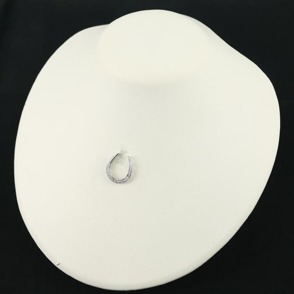エメラルド 0.17ct ダイヤ ダイヤモンド 0.24ct ホースシュー 3WAY ペンダントトップ Pt900 GENJ 大幅値下げ品 |  | 07