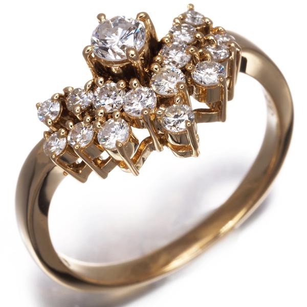 TASAKI（タサキ） リング ダイヤ ダイヤモンド 0.58ct 12号 K18YG 指輪
