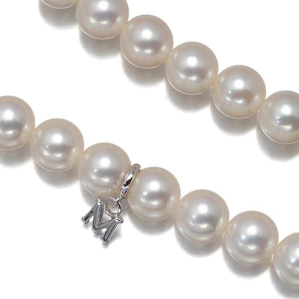 MIKIMOTO（ミキモト） ネックレス パール 真珠 6.5-8.5mm シルバー BLJ