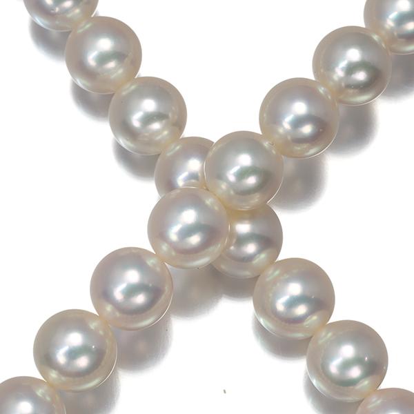 MIKIMOTO（ミキモト） ネックレス パール 真珠 6.5-8.5mm シルバー BLJ