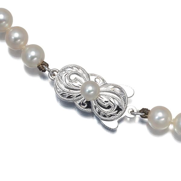 MIKIMOTO（ミキモト） ネックレス パール 真珠 5.0-7.2mm シルバー BLJ