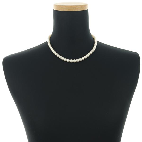 ミキモト MIKIMOTO パールネックレス☆シルバー製☆現行完売品☆ MIKIMOTO（ミキモト） ネックレス パール 真珠 5.0-7.2mm シルバー BLJ