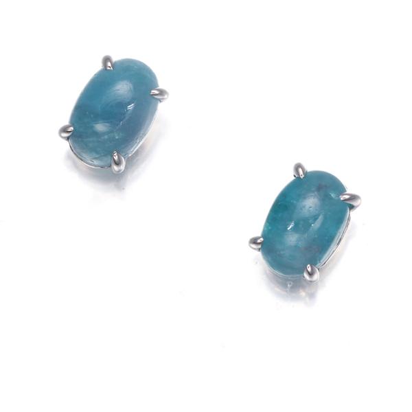 GSTV ピアス パライバトルマリン 0.40ct/0.40ct Pt950/Pt900 ソーティングBLJ/GENJ |  | 01