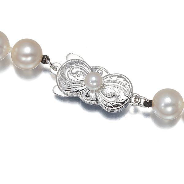 花珠級】MIKIMOTO アコヤ真珠 セミロング ネックレス 7.0 現行