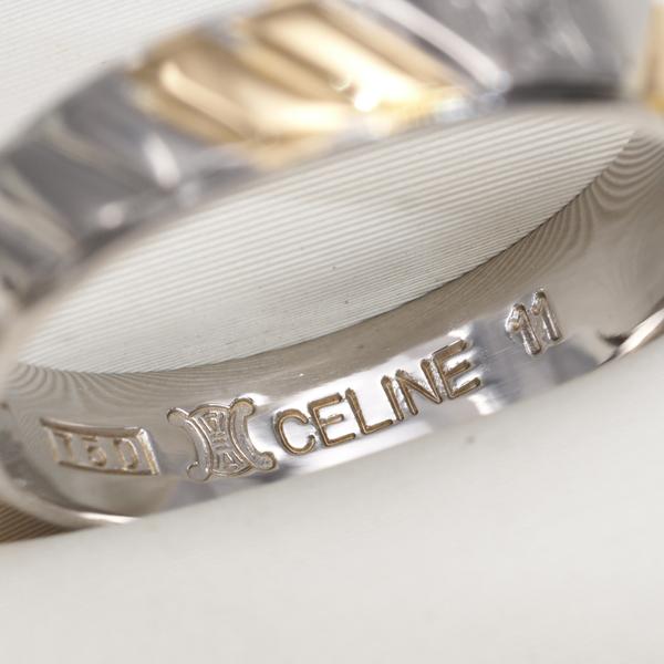 CELINE（セリーヌ） リング マカダム コンビカラー 11.5号 Pt850/K18YG