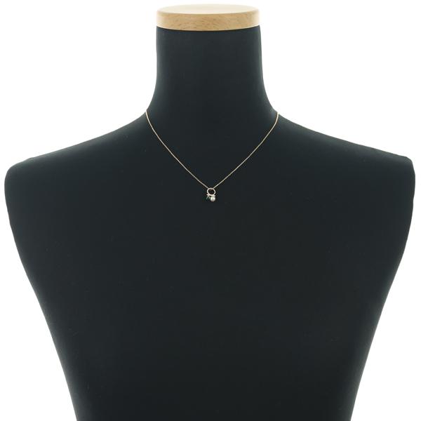 TASAKI（タサキ） ネックレス パール 真珠 4.0mm エメラルド プチ