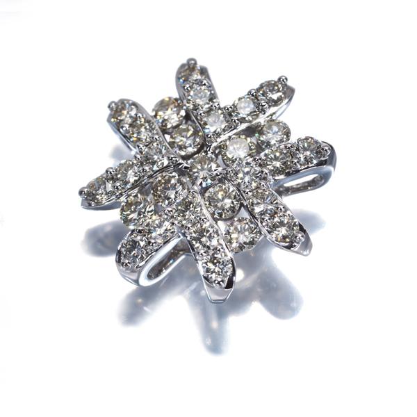 GSTV ペンダントトップ イエローダイヤ ダイヤモンド 1.00ct K18WG BLJ/GENJ |  | 01