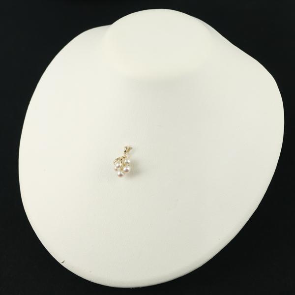 TASAKI（タサキ） ペンダントトップ パール 真珠 5.3mm リーフ K14YG 