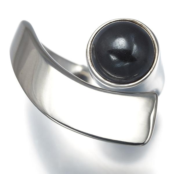 Georg Jensen（ジョージ ジェンセン） リング ヘマタイト HaH 10号 