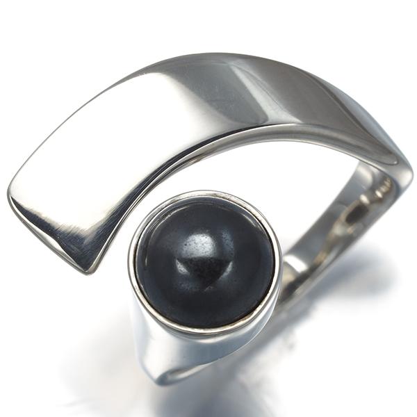 Georg Jensen（ジョージ ジェンセン） リング ヘマタイト HaH 10号 