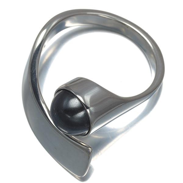 Georg Jensen（ジョージ ジェンセン） リング ヘマタイト HaH 10号