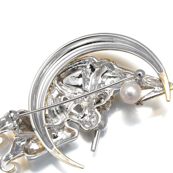 MIKIMOTO（ミキモト） ブローチ ベビーパール 真珠 3.0-5.8mm ピエロ