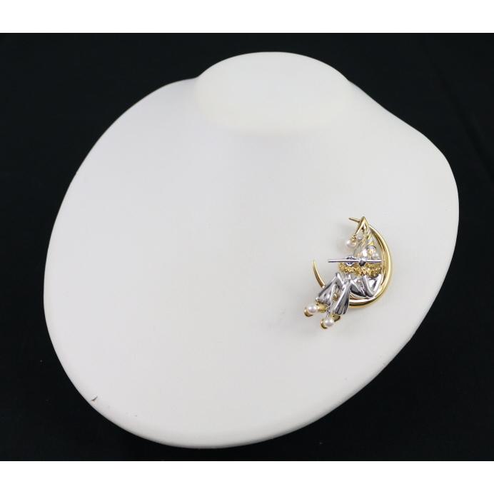 MIKIMOTO（ミキモト） ブローチ ベビーパール 真珠 3.0-5.8mm ピエロ