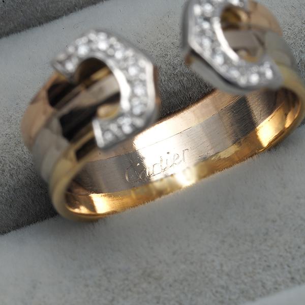 Cartier（カルティエ） リング ダイヤ ダイヤモンド 2C ドゥーブルC C2