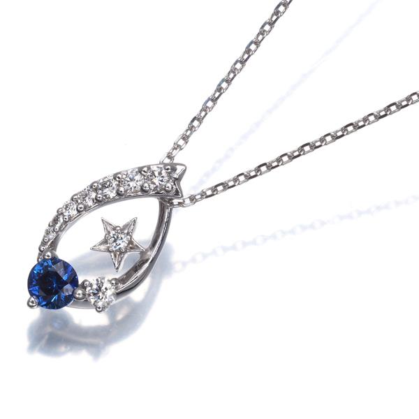 STAR JEWELRY（スタージュエリー） ネックレス サファイア ダイヤ 