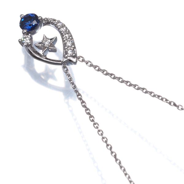 STAR JEWELRY（スタージュエリー） ネックレス サファイア ダイヤ 