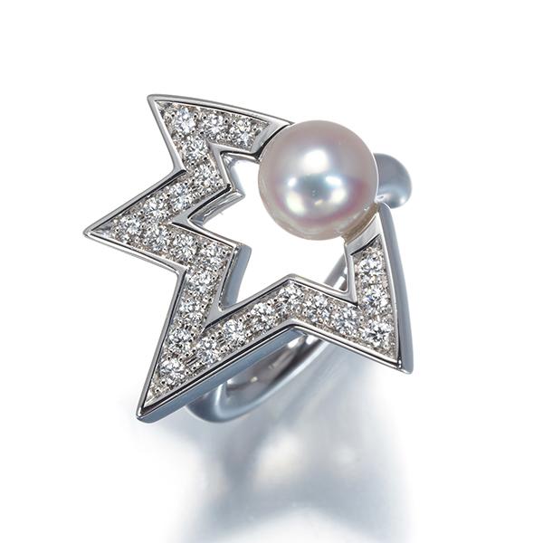 TASAKI（タサキ） イヤリング パール 真珠 4.5mm ダイヤ ダイヤモンド