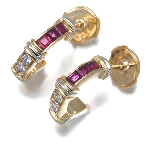 Cartier（カルティエ） ピアス ダイヤ ダイヤモンド ルビー コンテッサ
