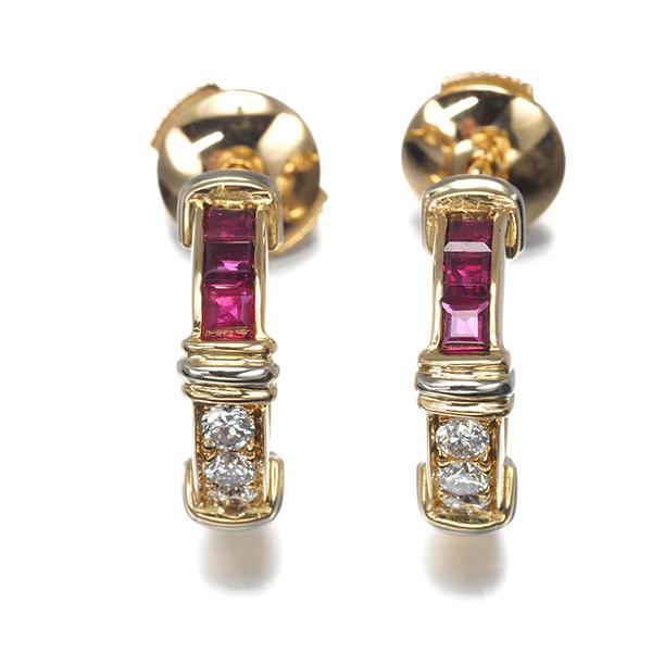 Cartier（カルティエ） ピアス ダイヤ ダイヤモンド ルビー コンテッサ 