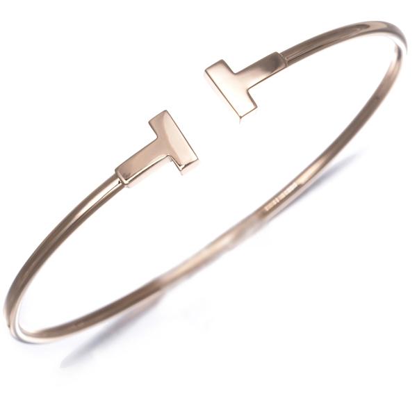 TIFFANY&Co.（ティファニー） ブレスレット Tワイヤー ナロー バングル