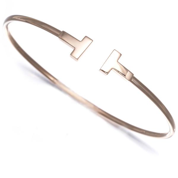 TIFFANY&Co.（ティファニー） ブレスレット Tワイヤー ナロー バングル