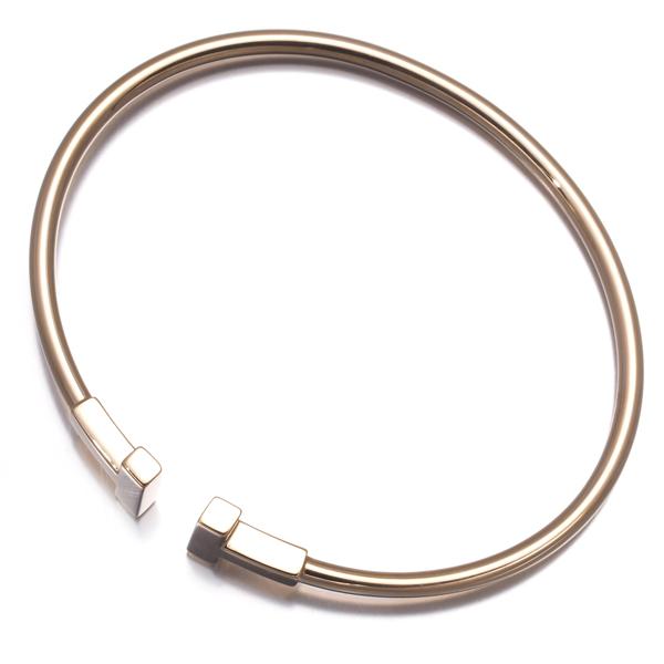 TIFFANY&Co.（ティファニー） ブレスレット Tワイヤー バングル K18PG