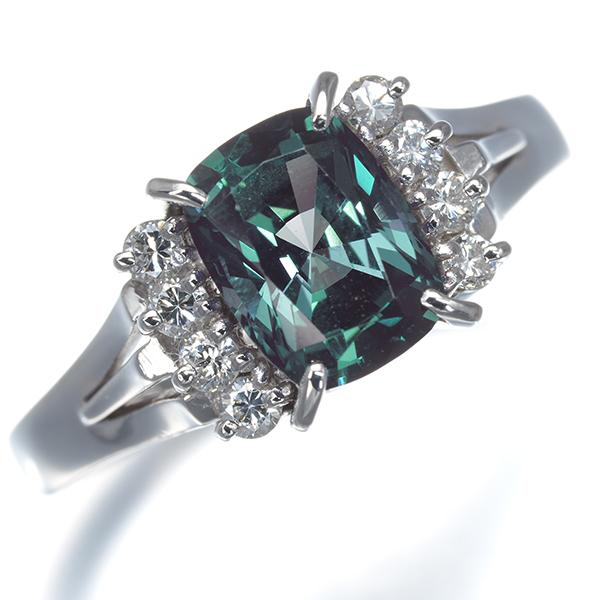 クレサンベール リング 再結晶アレキサンドライト 2.03ct ダイヤ ダイヤモンド 0.20ct 17号 Pt900 指輪 BLJ/GENJ | KYOCERA | 04