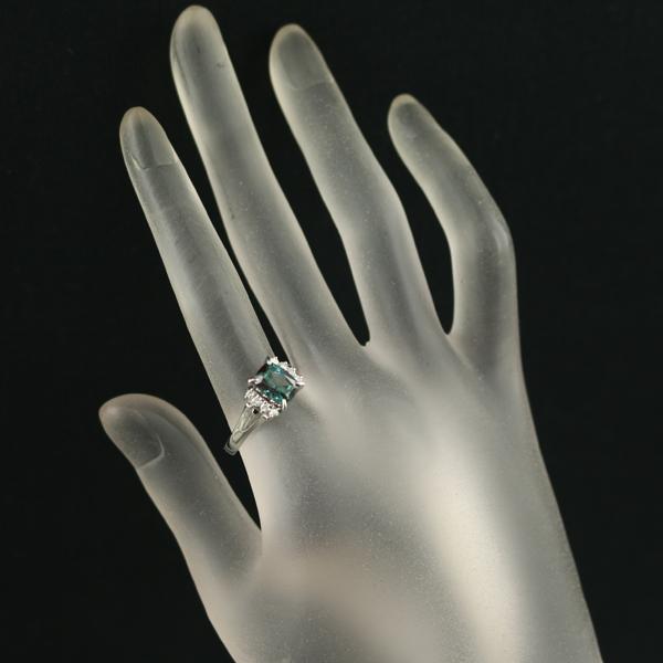 クレサンベール リング 再結晶アレキサンドライト 2.03ct ダイヤ ダイヤモンド 0.20ct 17号 Pt900 指輪 BLJ/GENJ | KYOCERA | 08