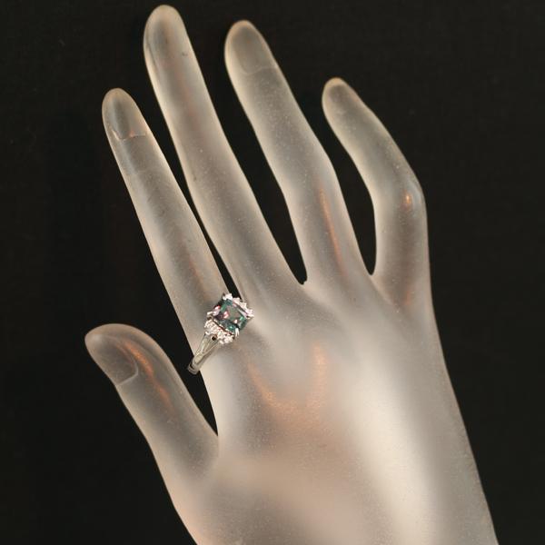 クレサンベール リング 再結晶アレキサンドライト 2.03ct ダイヤ ダイヤモンド 0.20ct 17号 Pt900 指輪 BLJ/GENJ | KYOCERA | 09