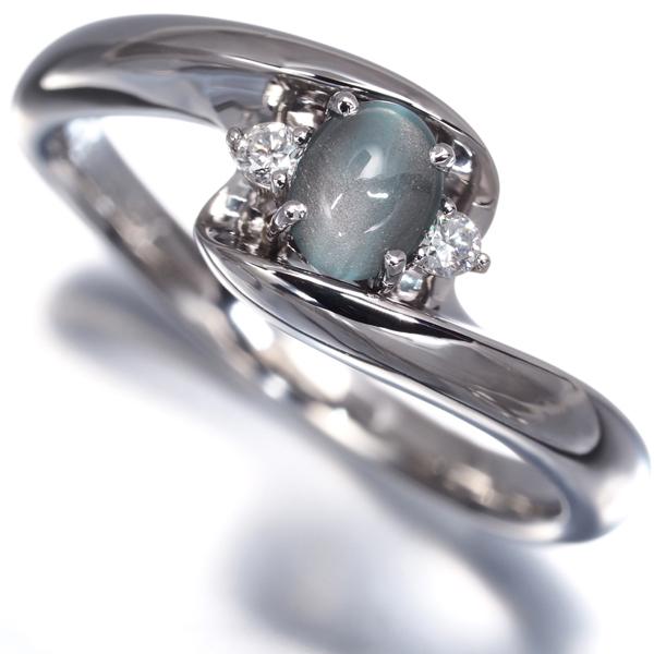 アレキサンドライトキャッツアイ 0.457ct ダイヤ ダイヤモンド 0.05ct リング Pt900 ソーティング 指輪 GENJ |  | 01