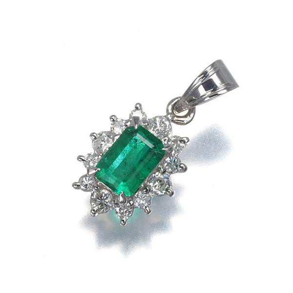 エメラルド 0.50ct ダイヤ ダイヤモンド 0.20ct クラシック ペンダントトップ Pt850 GENJ 大幅値下げ品 |  | 04